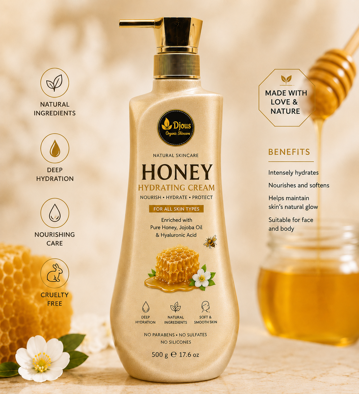 Organic Honey Nourishing & Hydrating Lotion